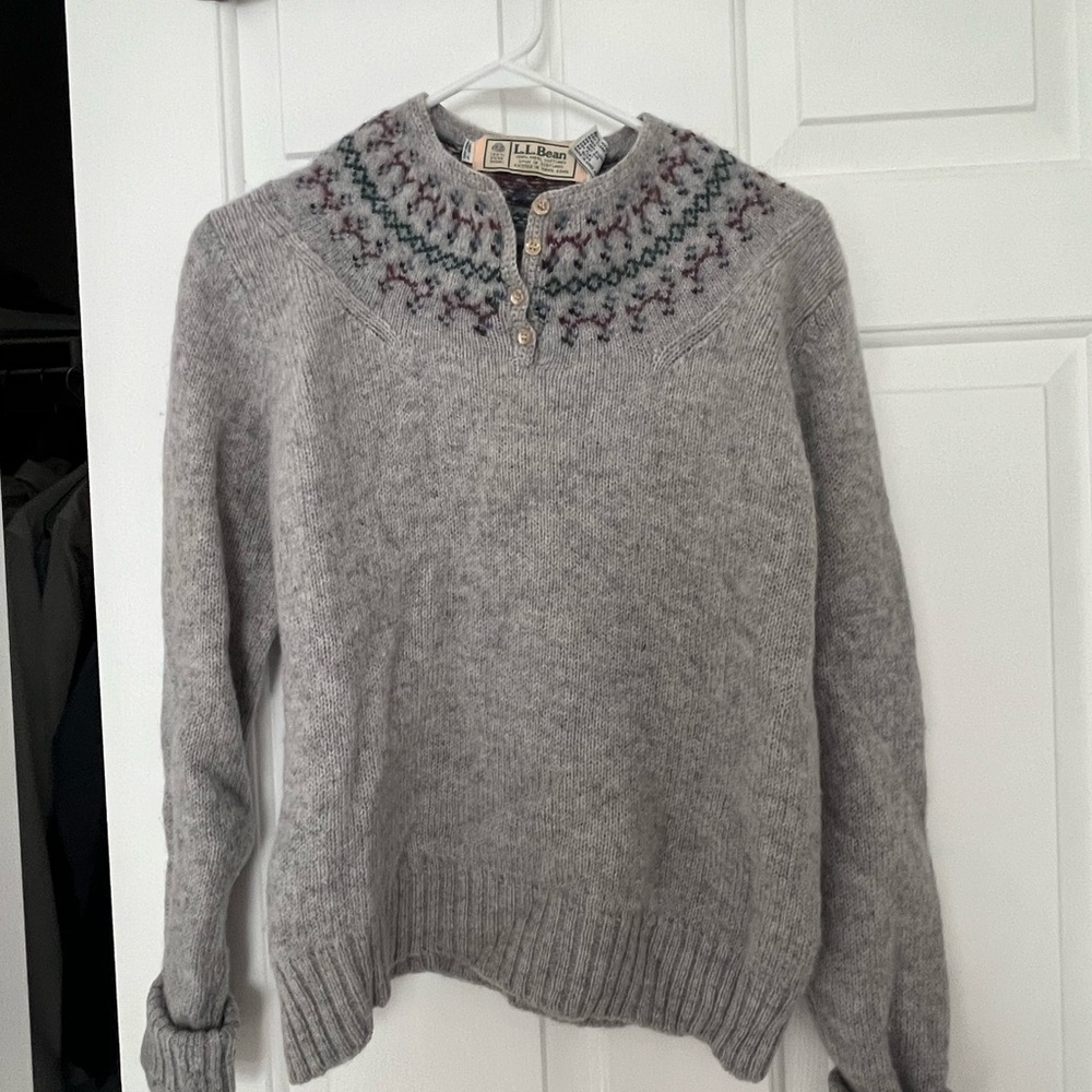 L.L. Bean Multicolor Wool Sweater